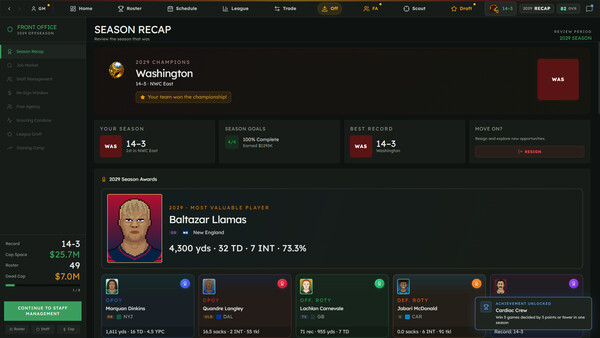 War Room Football Screenshots pantalla 22 de 36 (game): Gameplay
