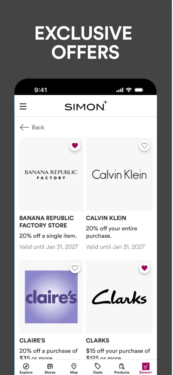 SIMON: Malls, Mills & Outlets App Store tela 6 de 10 (store): App Store