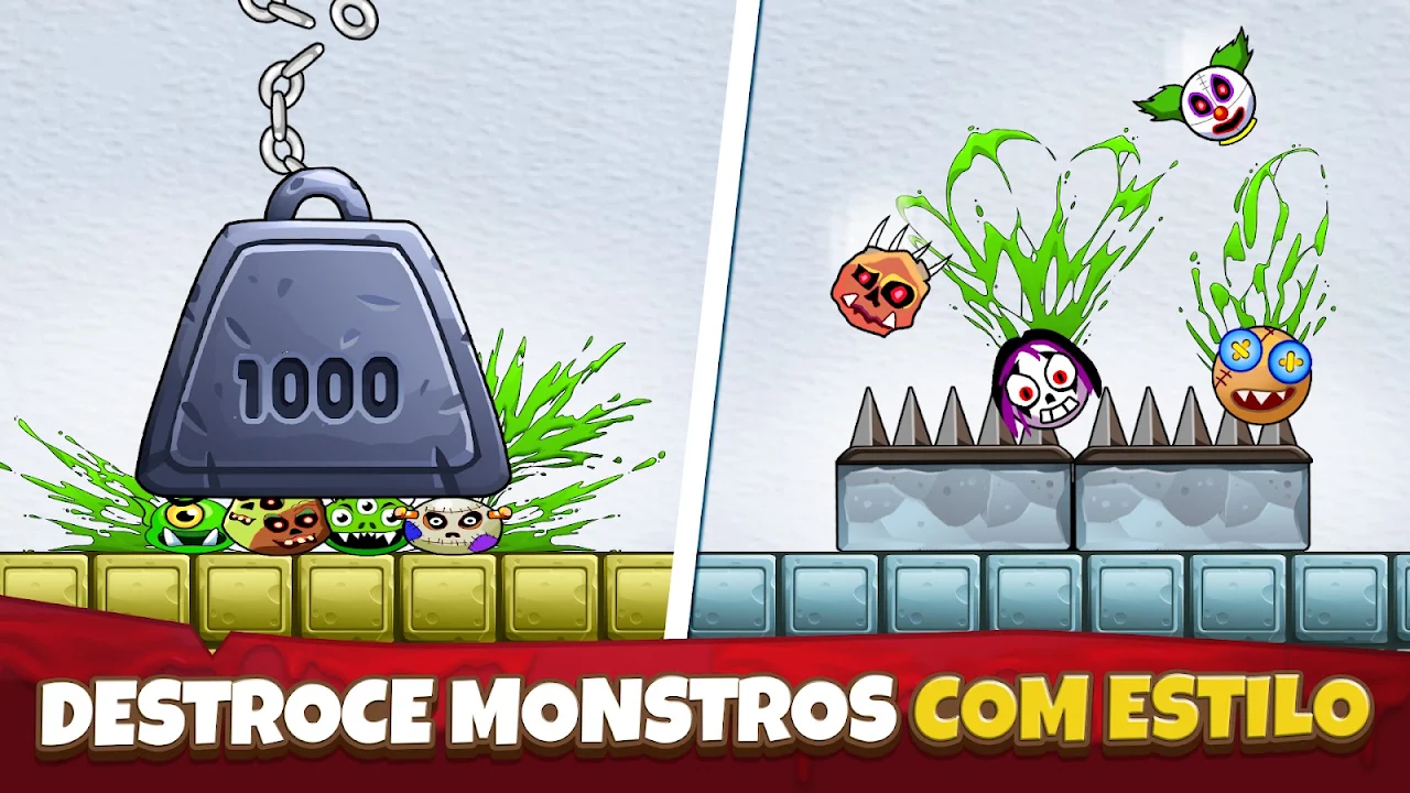 Esmaga os Monstros: Vil Enigma Google Play pantalla 5 de 7 (store): Google Play