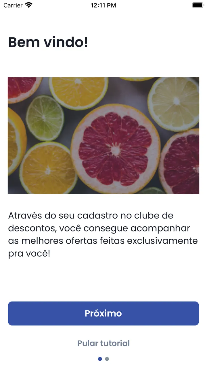 App Store flow in Clube Rosalina Vantagens