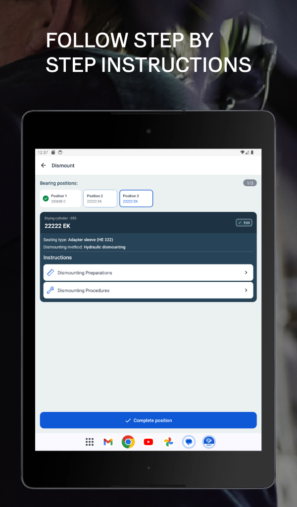SKF Bearing Assist Google Play pantalla 15 de 22 (store): Google Play
