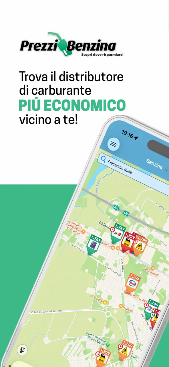 App Store flow in Prezzi Benzina! HVO GPL Metano
