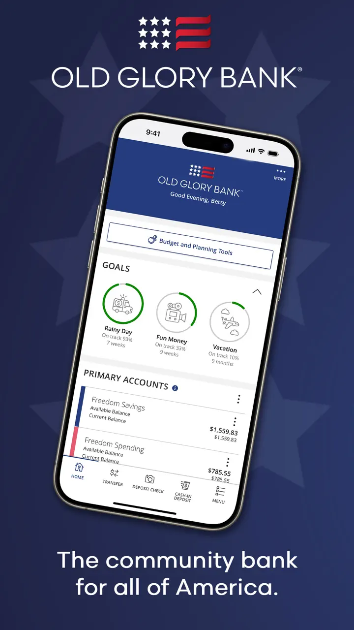 App Store flow in Old Glory Bank