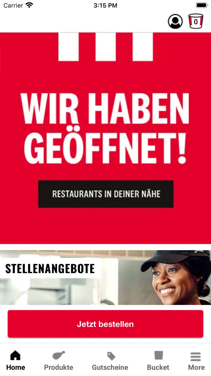 App Store flow in KFC