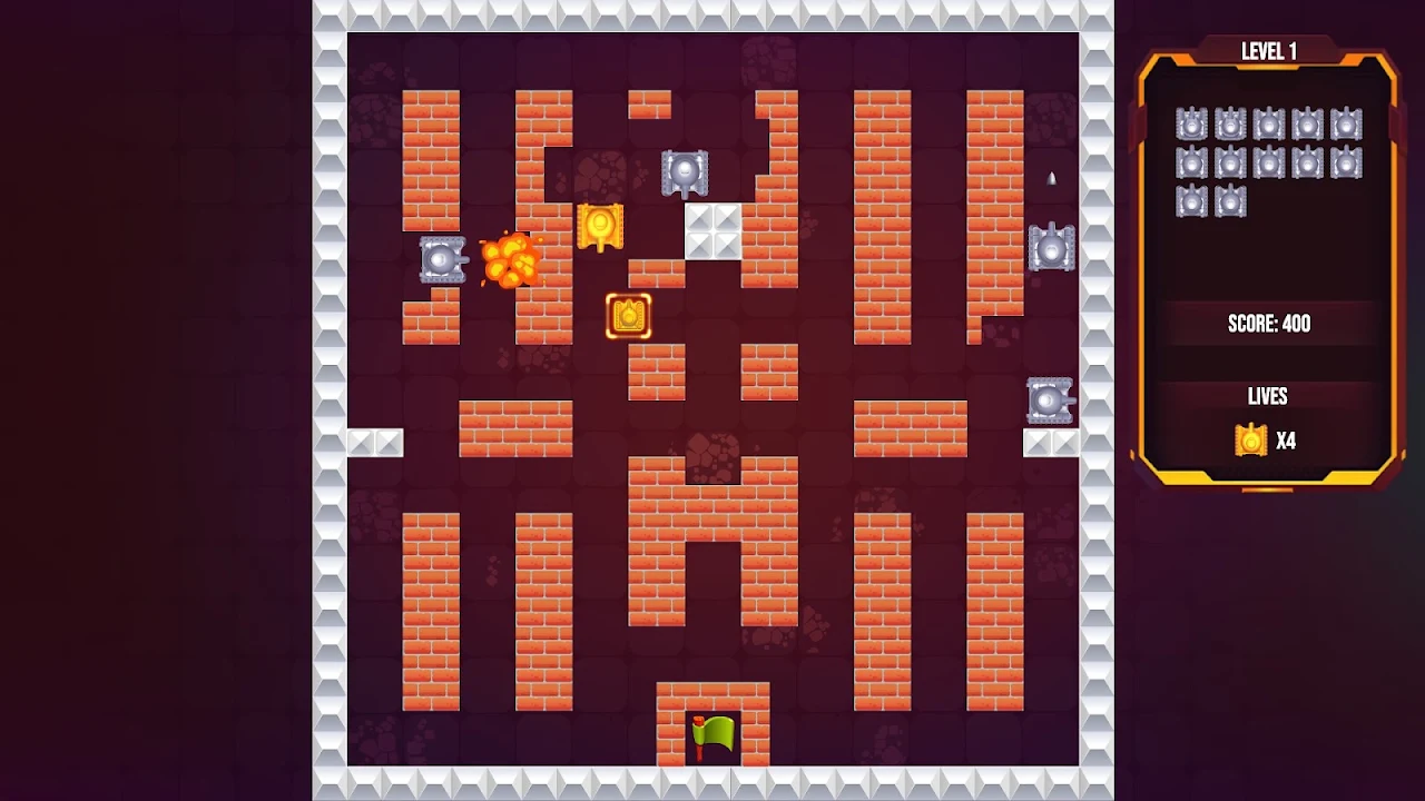 Tank Battle City War 1990 Google Play pantalla 4 de 4 (store): Google Play