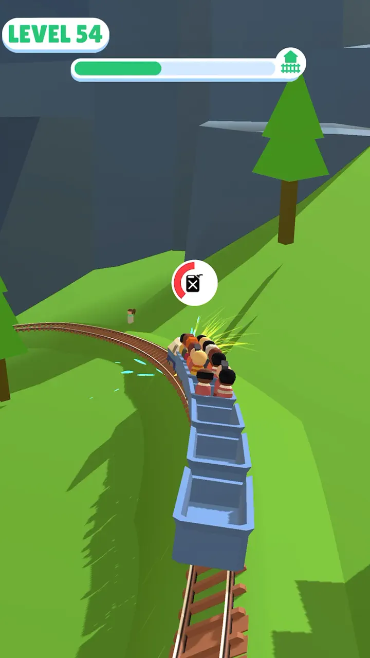 App Store flow in Off the Rails 3D