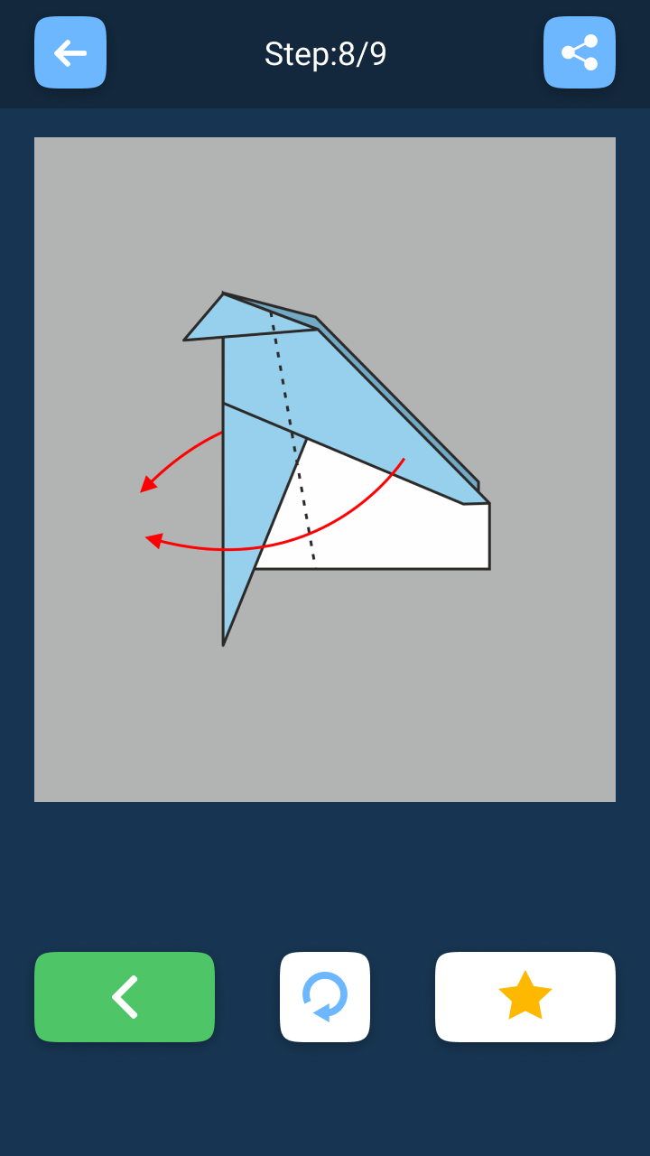 Aviões voando de origami Google Play pantalla 8 de 8 (store): Google Play