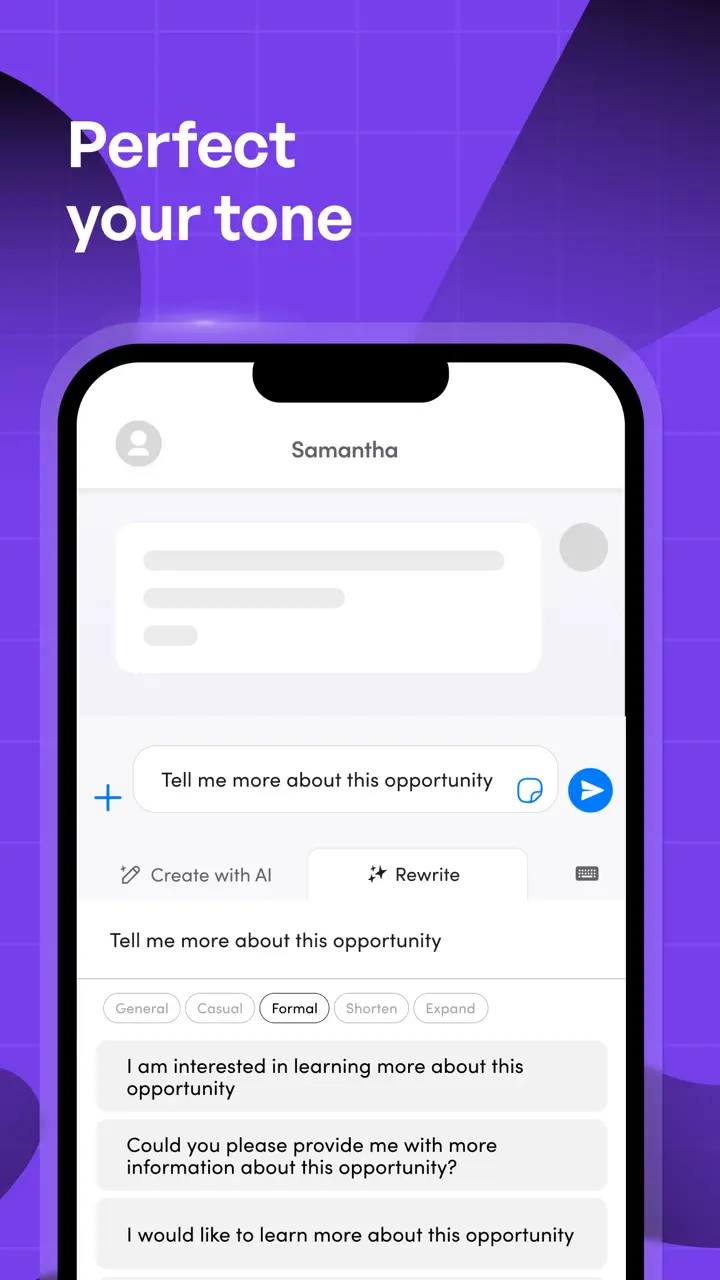 Wordtune: AI Writing Keyboard App Store pantalla 8 de 9 (store): App Store
