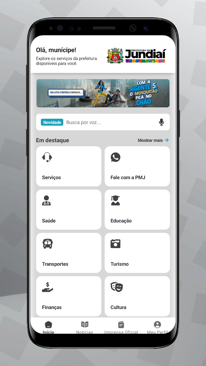 Google Play flow in Prefeitura de Jundiaí