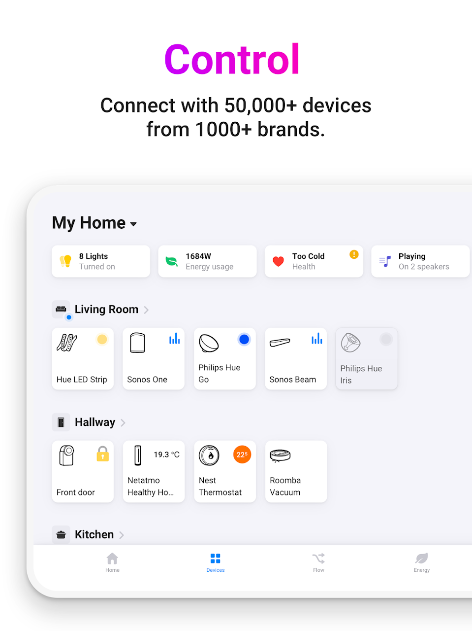 Homey — A better smart home Google Play pantalla 9 de 16 (store): Google Play