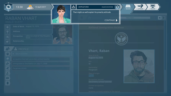 Orwell: Ignorance is Strength Screenshots pantalla 13 de 14 (game): Gameplay