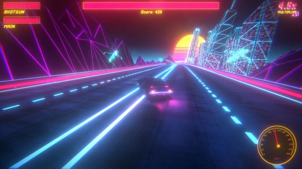 Synthwave FURY Screenshots tela 4 de 13 (game): Gameplay