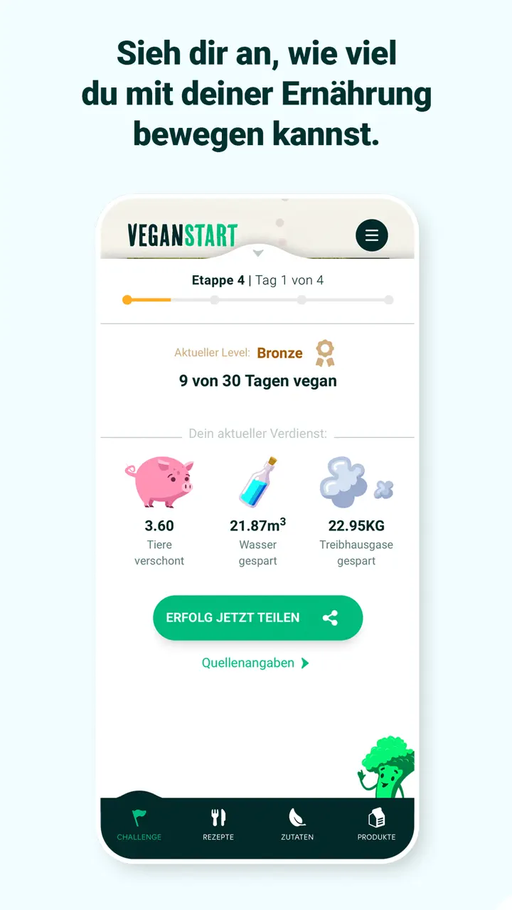 Veganstart – Vegane Rezepte App Store tela 5 de 8 (store): App Store