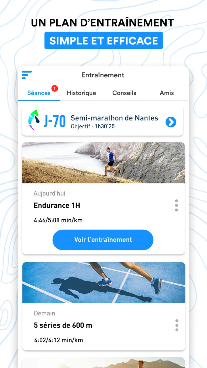 App Store flow in FREQUENCE Running - Coach Plan
