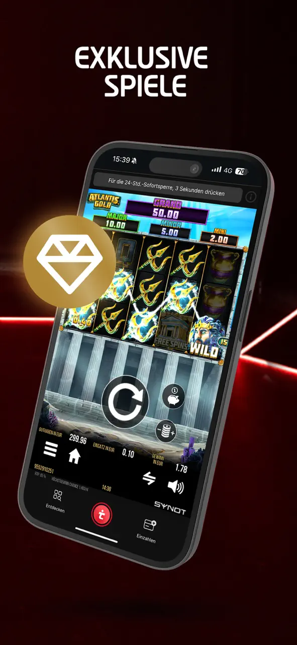 Tipico Games - Echtgeld Slots App Store pantalla 5 de 6 (store): App Store