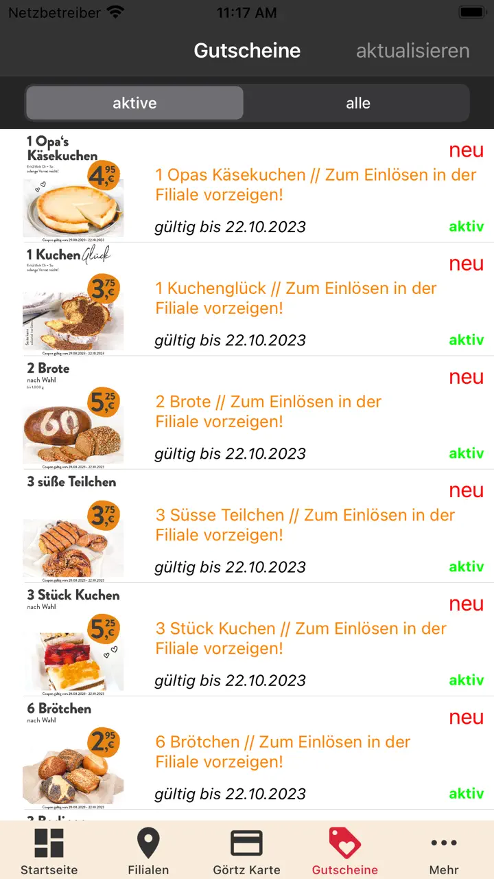 Bäcker Görtz App Store screen 5 of 6 (store): App Store