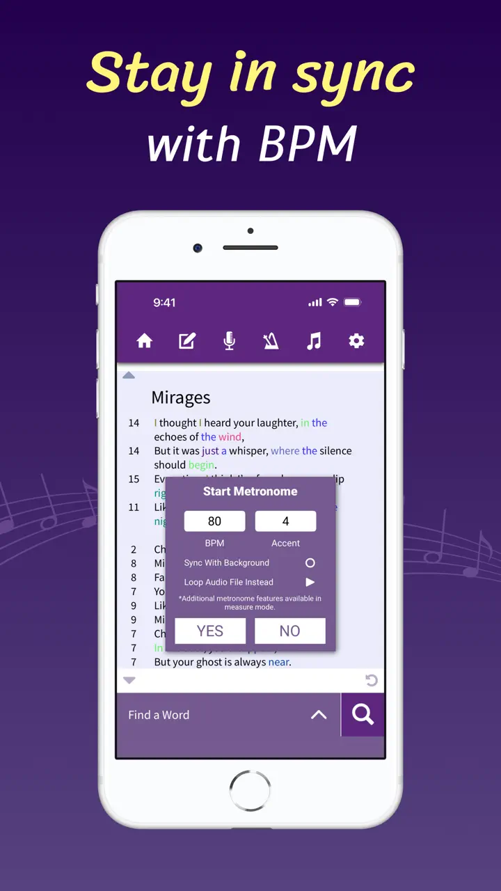 Lyric Notepad - Song Writing App Store pantalla 6 de 6 (store): App Store