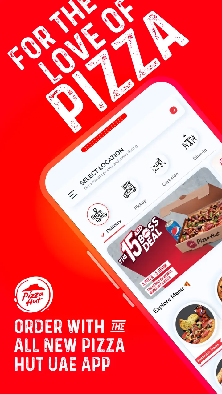 App Store flow in Pizza Hut UAE- Order Food Now