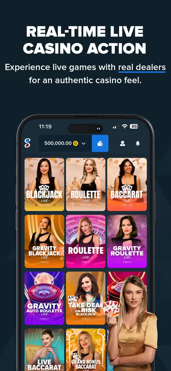 Stake US - Casino & Slots App Store pantalla 3 de 10 (store): App Store