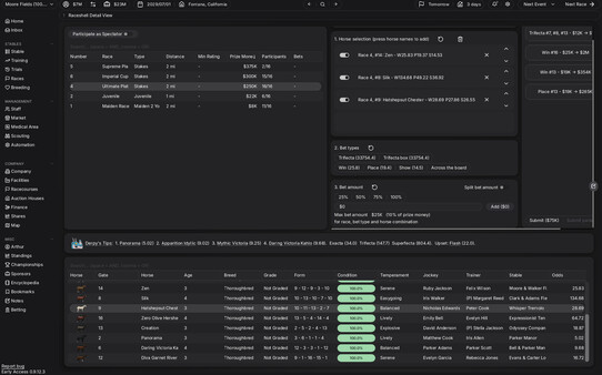 Horse Racing Manager Screenshots pantalla 15 de 19 (game): Gameplay