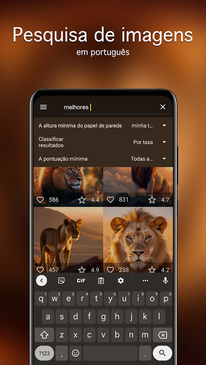 Papéis de parede com leão 4K Google Play pantalla 3 de 6 (store): Google Play