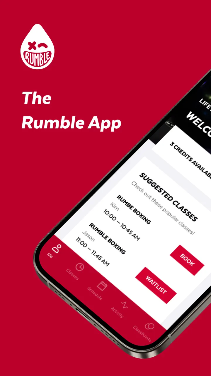 App Store flow in Rumble Boxing - Group Fitness