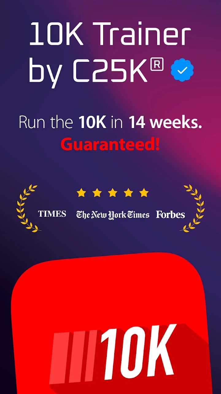 Google Play flow in Couch to 10K Running Trainer