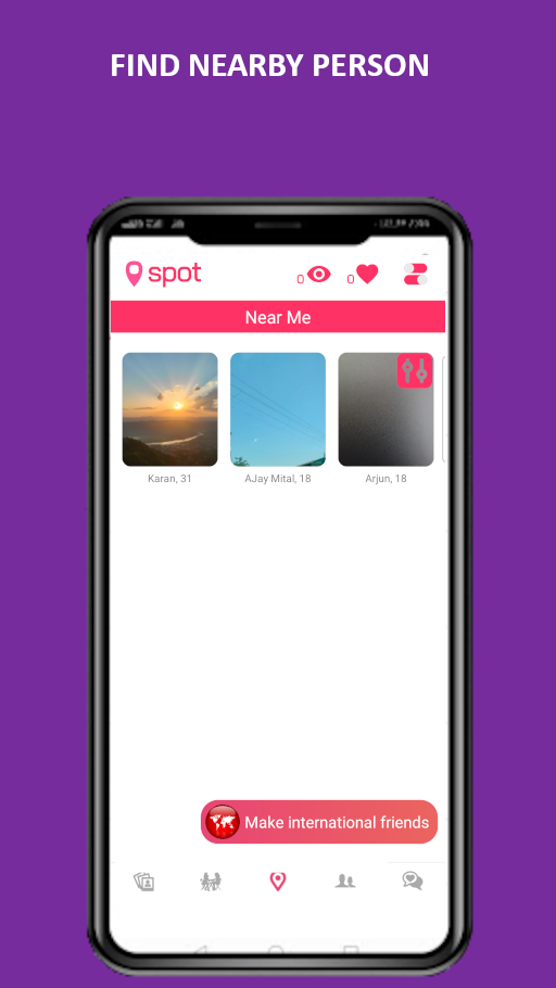 Spot – Namoro e conheça locais Google Play pantalla 6 de 6 (store): Google Play
