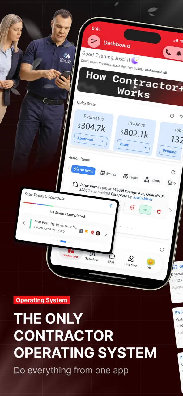 App Store flow in Contractor+ Invoice & Estimate