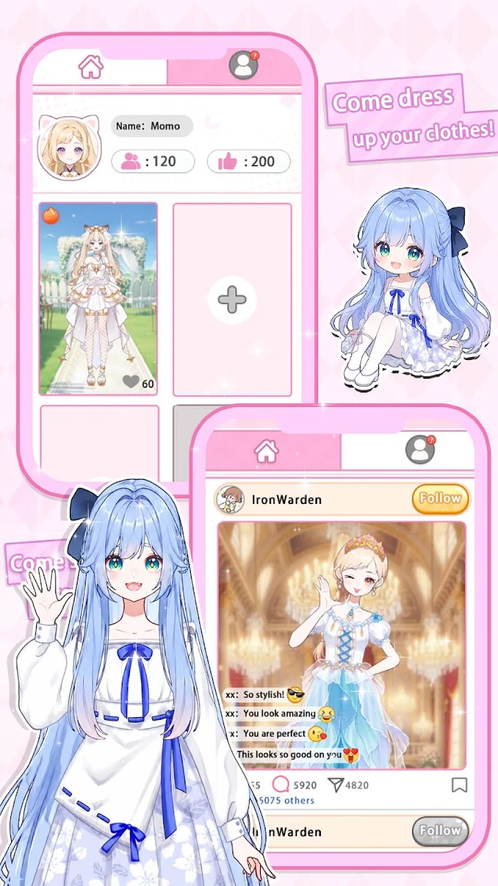 Momo Dress up game Google Play pantalla 6 de 6 (store): Google Play