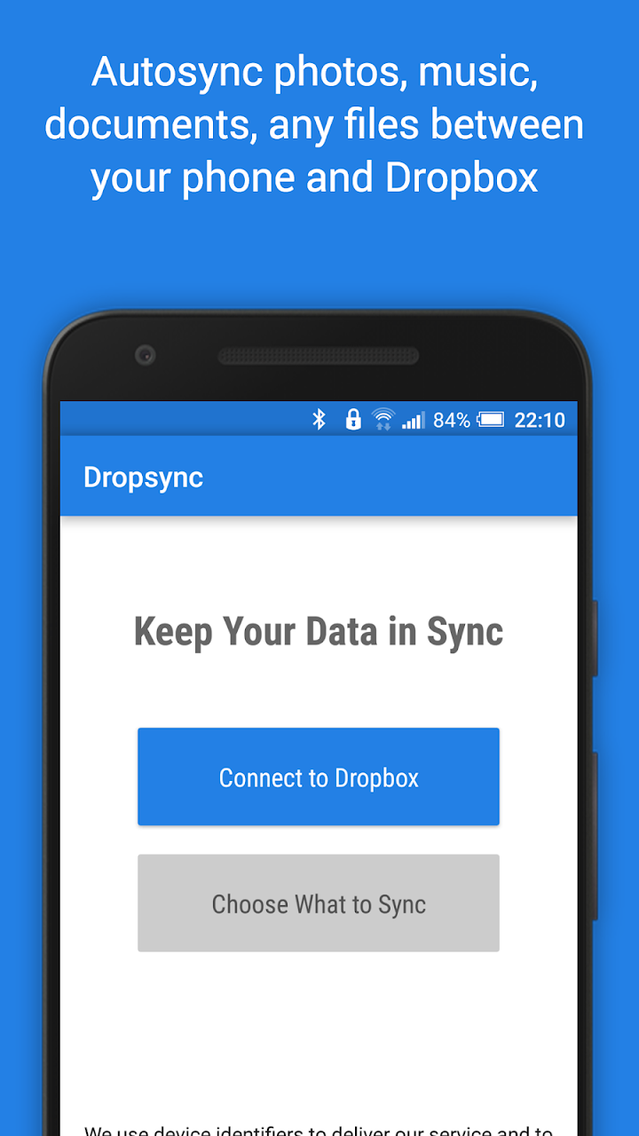 Google Play flow in Dropsync: Autosync for Dropbox