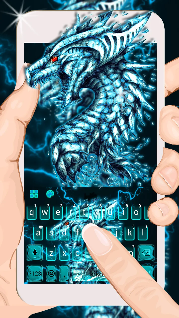 Google Play flow in Novo tema de teclado Lightning