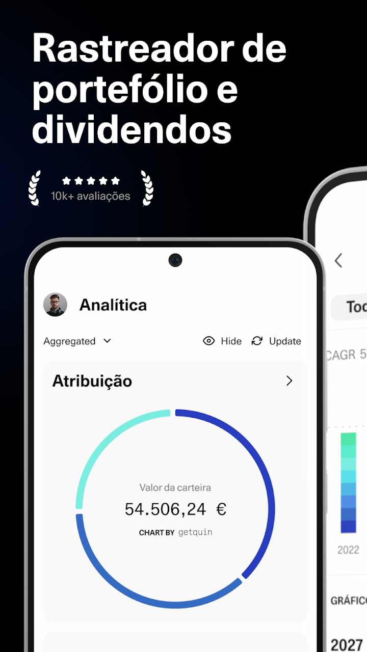 Google Play flow in getquin - Portfolio Tracker