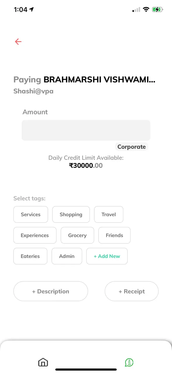 vCard – Mobile Credit Card App Store pantalla 5 de 6 (store): App Store