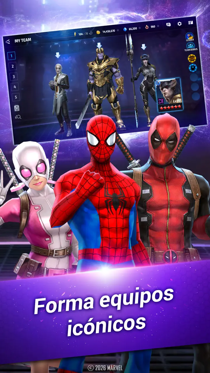 MARVEL Future Fight App Store pantalla 5 de 7 (store): App Store