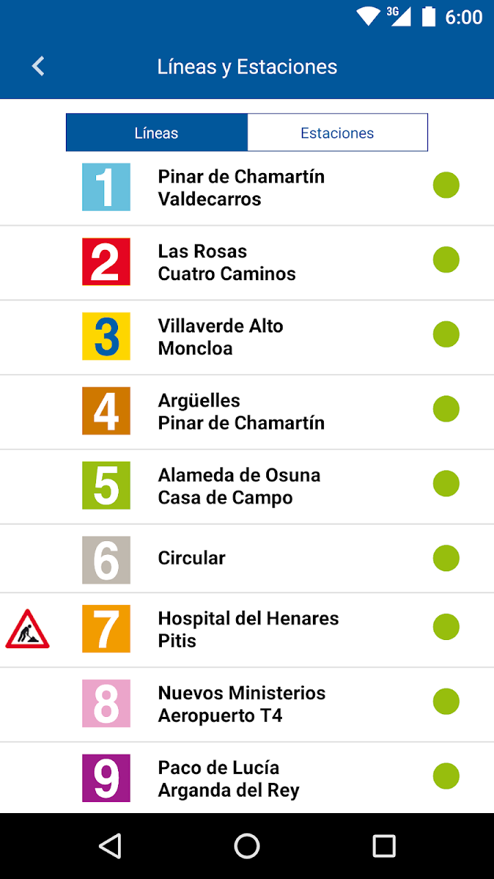 Metro de Madrid Oficial Google Play pantalla 5 de 8 (store): Google Play