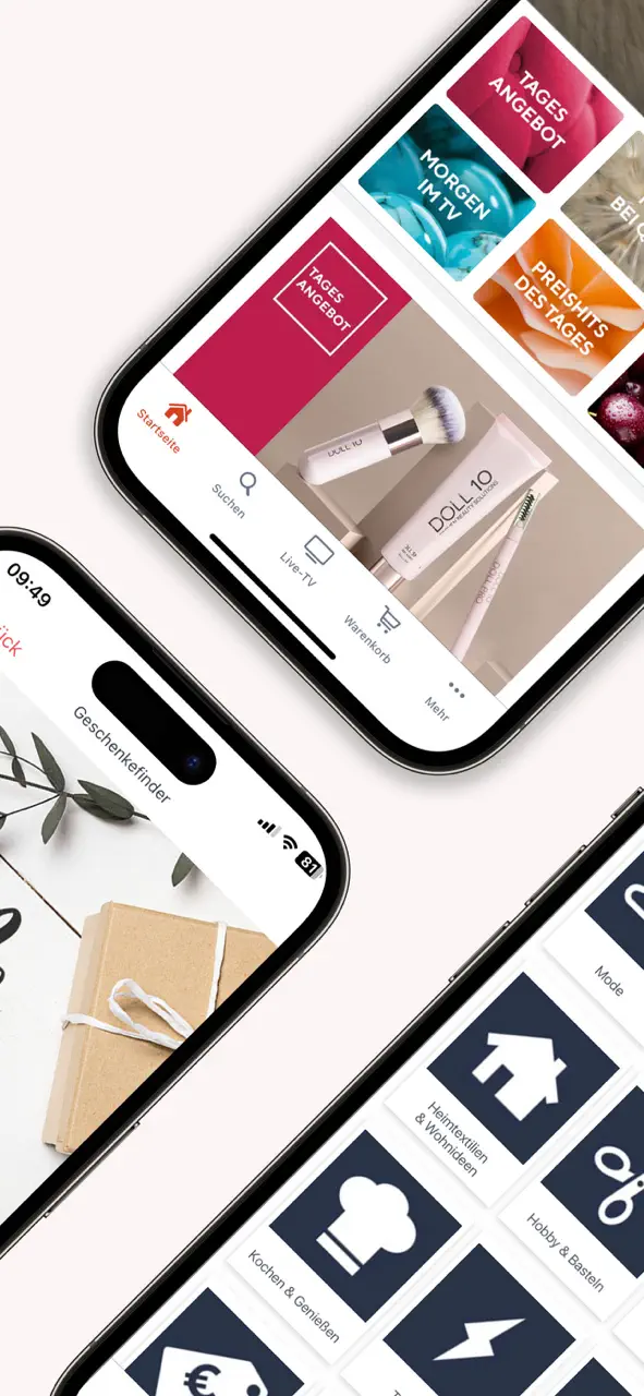 App Store flow in QVC Deutschland