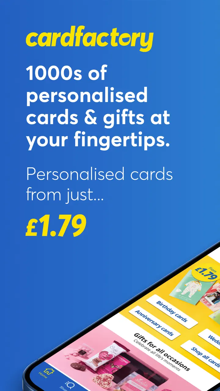 App Store flow in cardfactory: Cards & Gifts