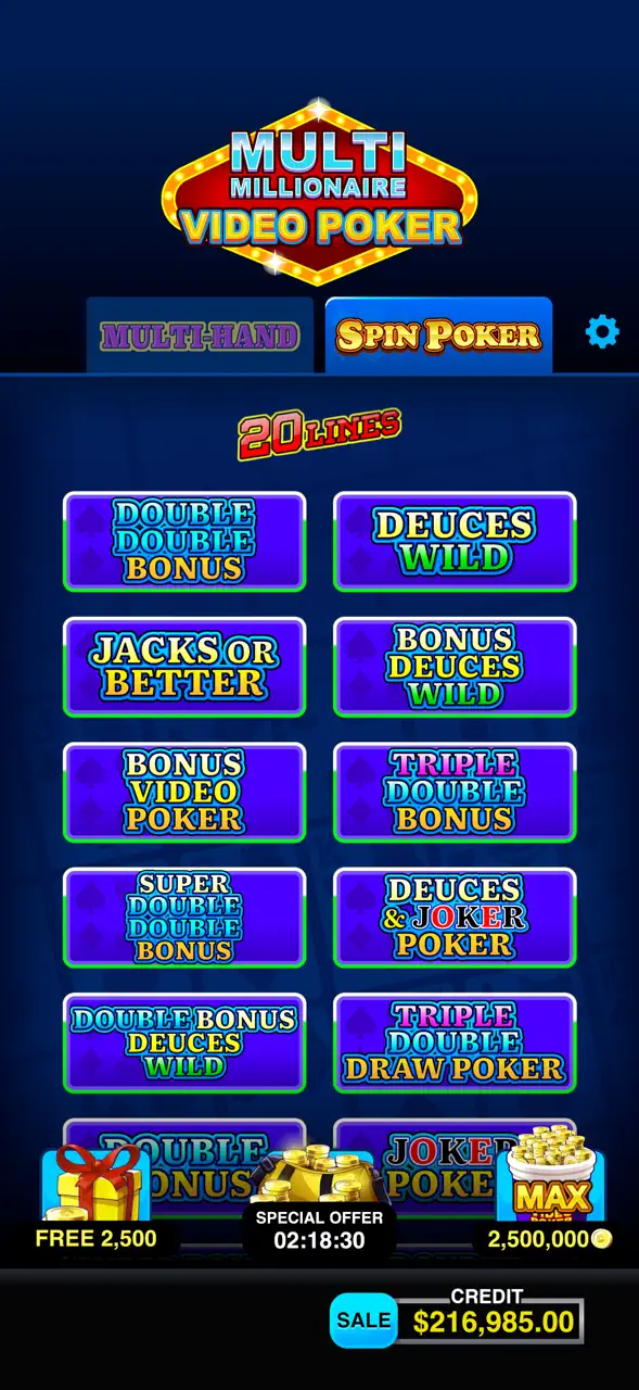 Multi Millionaire Video Poker App Store screen 7 of 10 (store): App Store