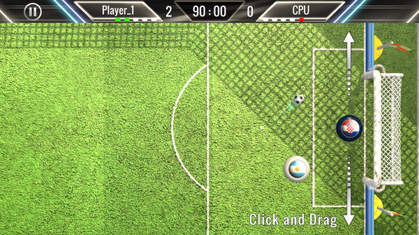 Finger Football Screenshots pantalla 3 de 7 (game): Gameplay