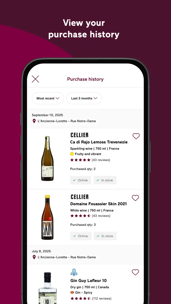 Société des alcools du Québec App Store pantalla 7 de 8 (store): App Store
