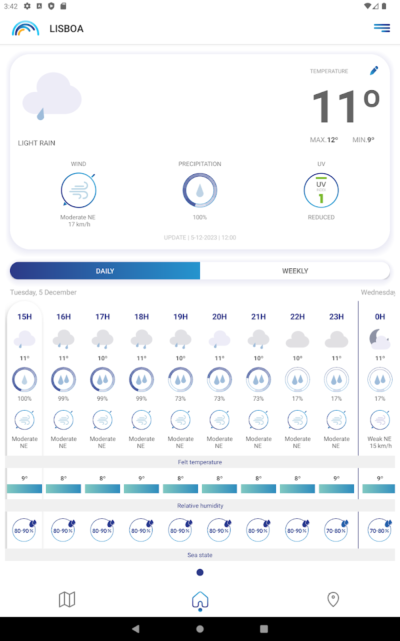 Meteo@IPMA Google Play tela 10 de 16 (store): Google Play