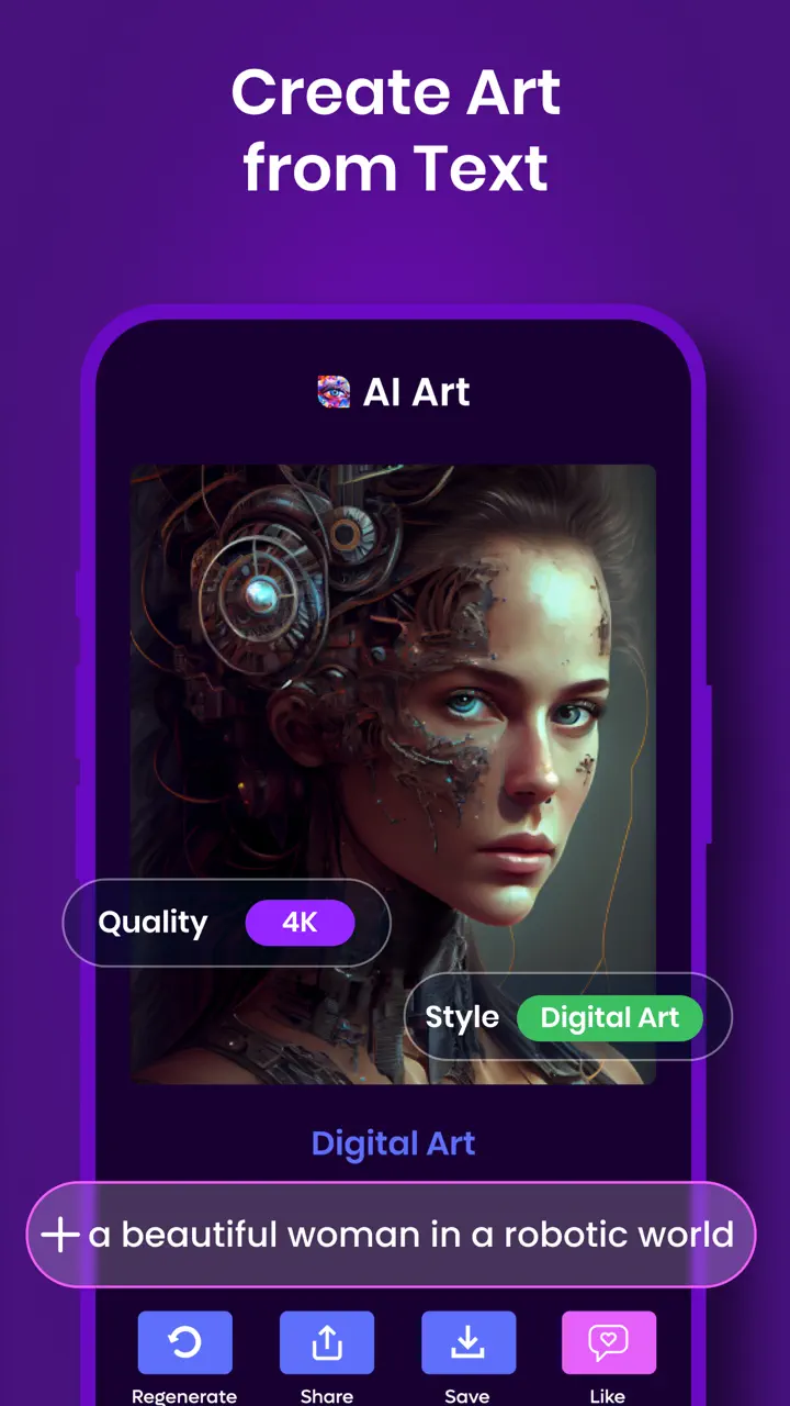AI Art Photo & Image Generator App Store pantalla 2 de 6 (store): App Store