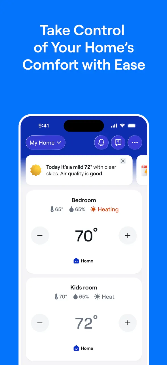 App Store flow in Carrier SmartHome