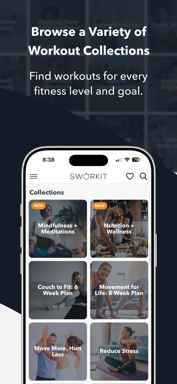 Sworkit Fitness & Workout App App Store pantalla 4 de 9 (store): App Store