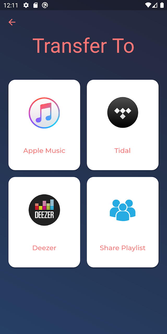 Switcheroo Playlist Transfer Google Play pantalla 4 de 8 (store): Google Play