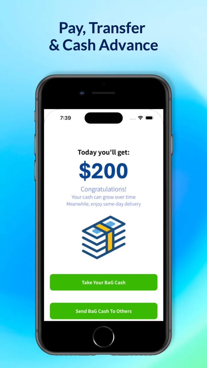 App Store flow in VANSi - Cash Advance
