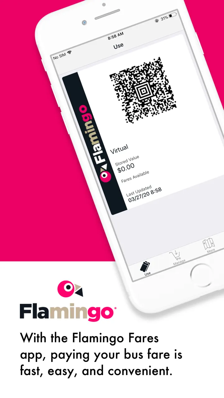 App Store flow in Flamingo Fares