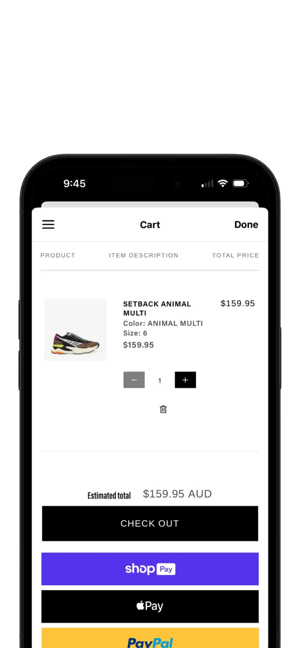 Steve Madden Australia App Store pantalla 5 de 5 (store): App Store