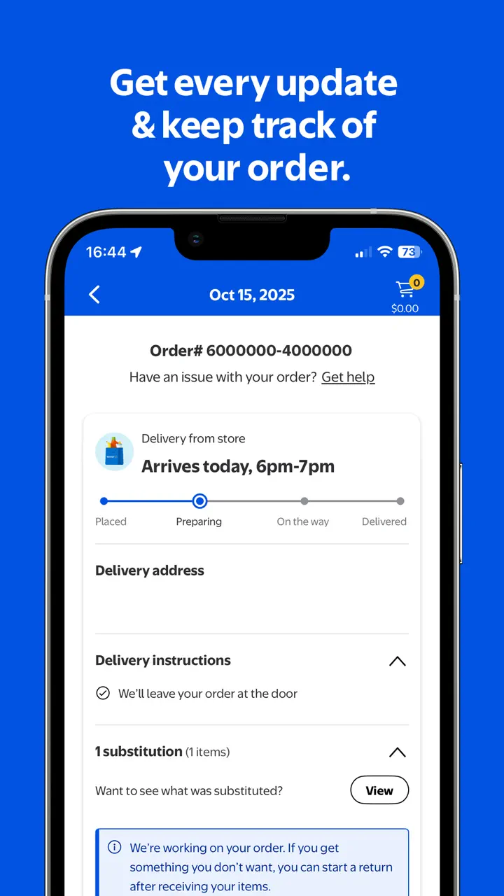 Walmart: Grocery & Shopping App Store pantalla 8 de 8 (store): App Store